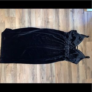 Haute Monde Black Velvet Dress